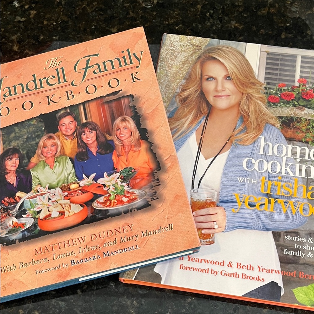 Country Music Stars Cookbooks- The Mandrell Family and Trisha Yearwood